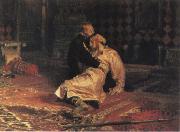 Ilya Repin Ivan the Terrible and his son ivan on 15 November 1581 1885 oil painting